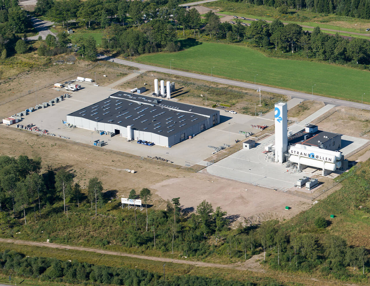 Strandmøllen i Ejby Sverige. Koncern der arbejder med gas. 